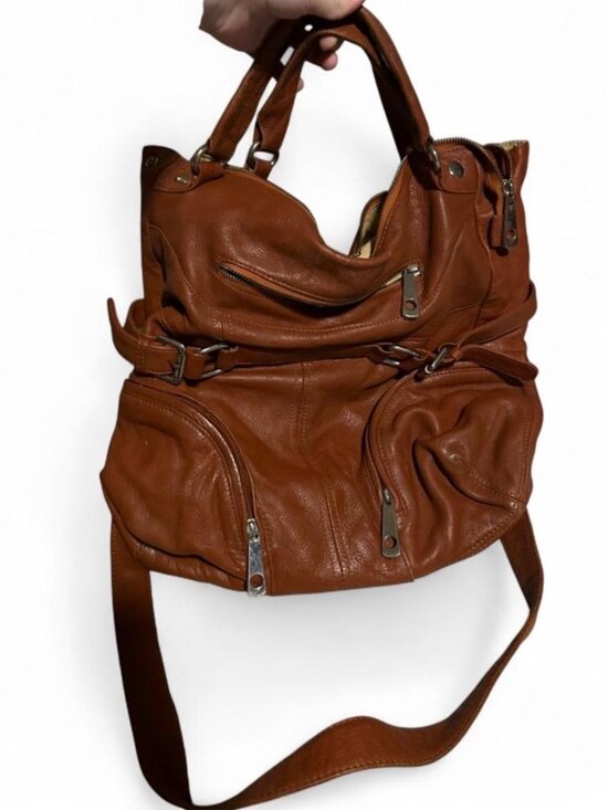 Chocolat Blu Handbags - Chocolate Blu Brown leather handbag/ backpack#leather #handbag